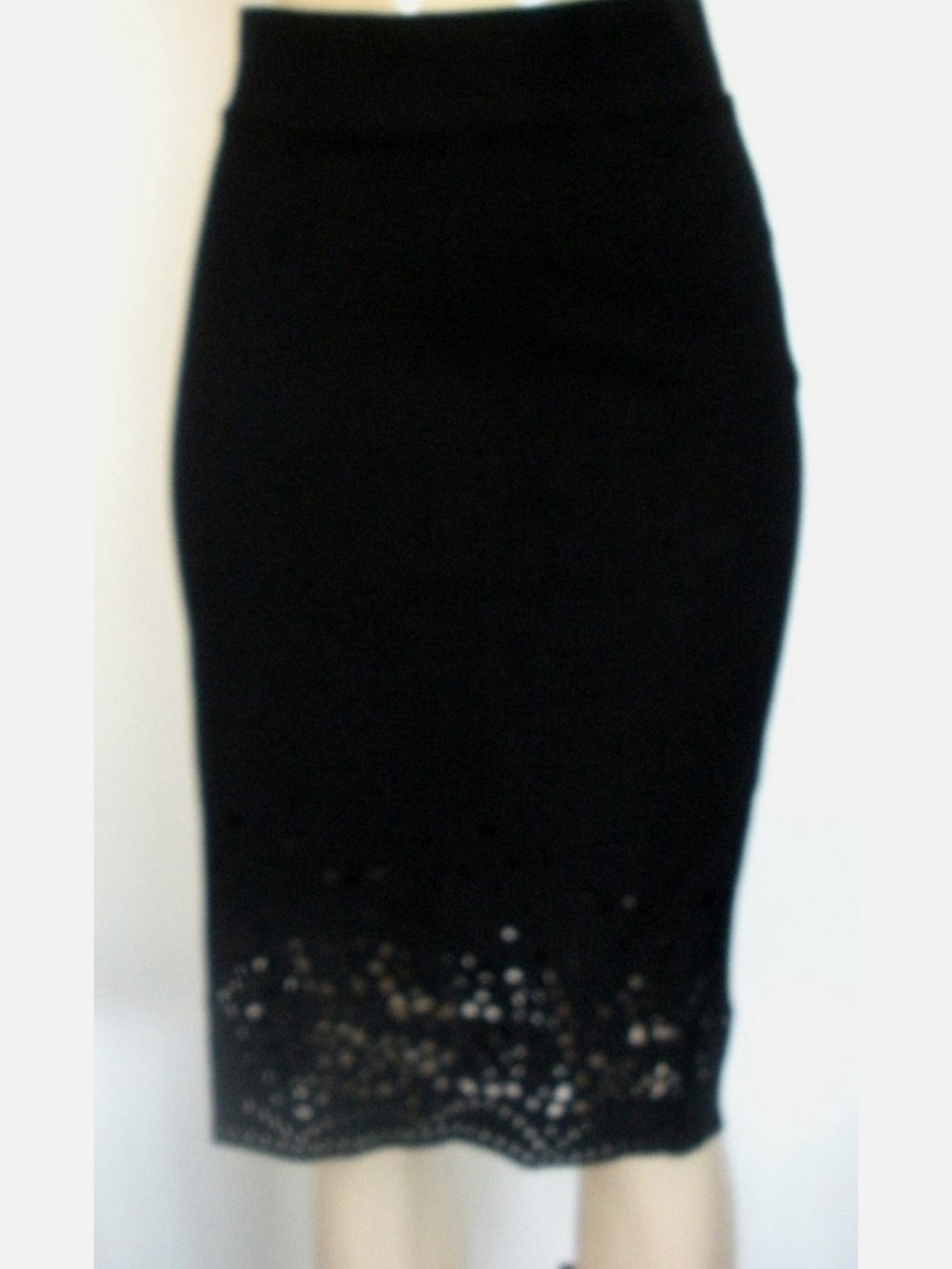 GUC torrid Black Laser-Cut Pencil Skirt - Picture 3 of 11